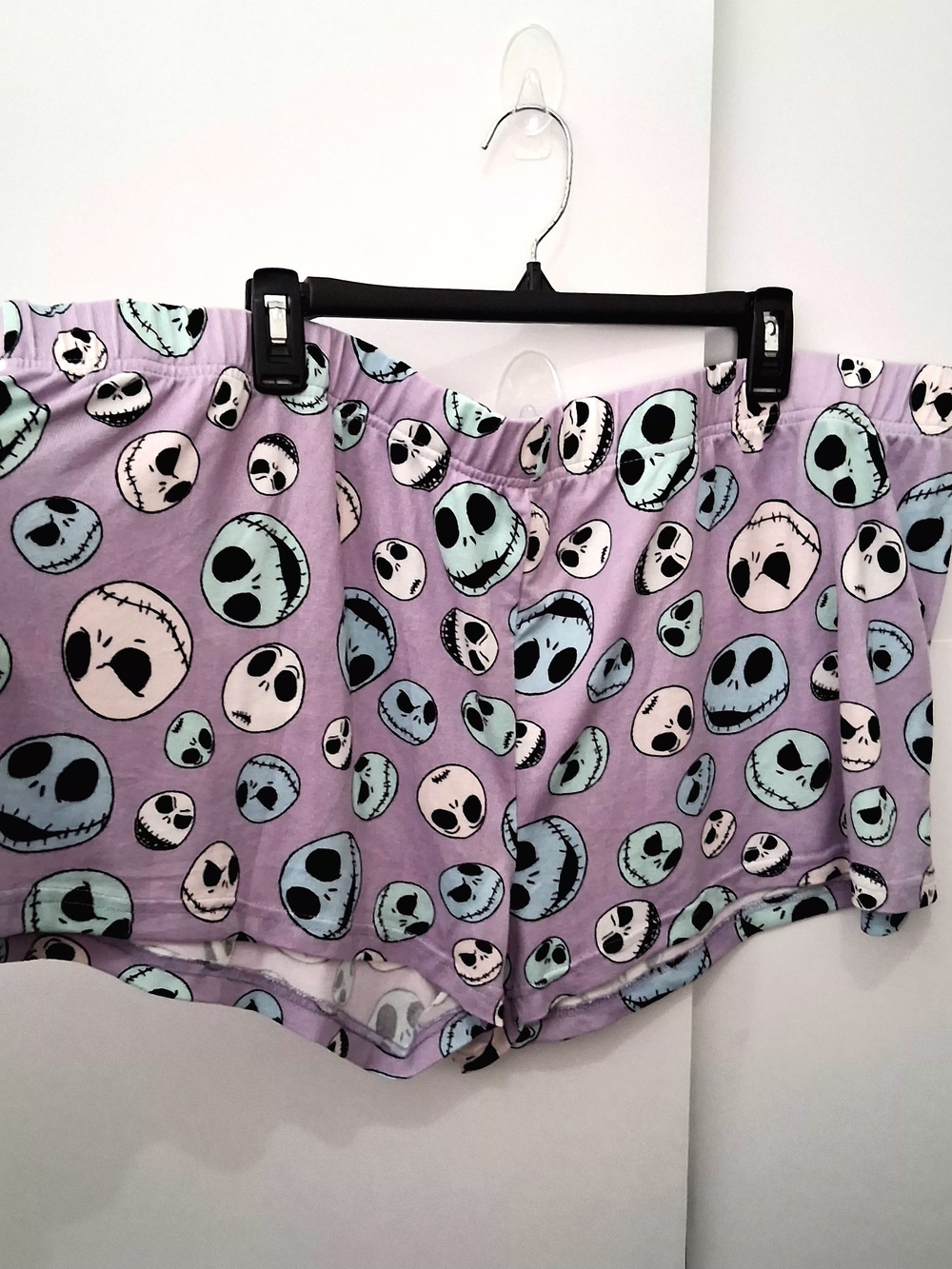 The Nightmare Before Christmas Lavender Jack Skellington Print Pajama Shorts 2XL